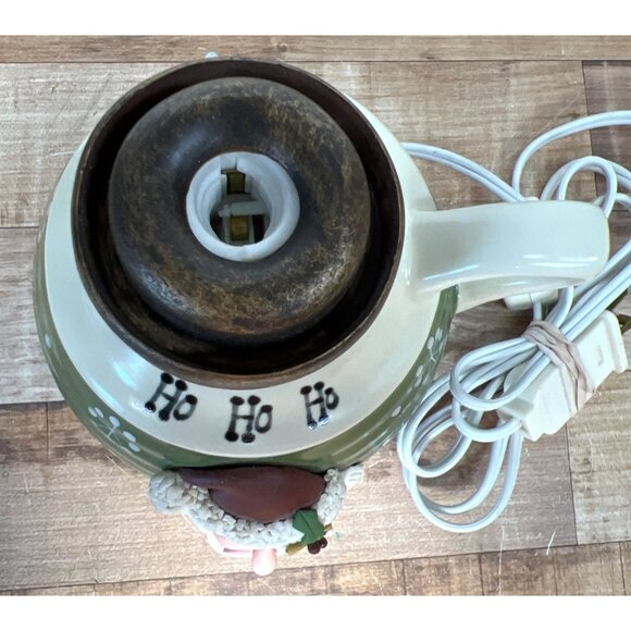 Santa Claus Ceramic Lamp With Electric Plug-In & Handle - Picture 2 of 5